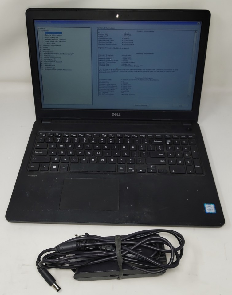 DELL LATITUDE 3580 Laptop Intel I7-7500U 8GB 256GB