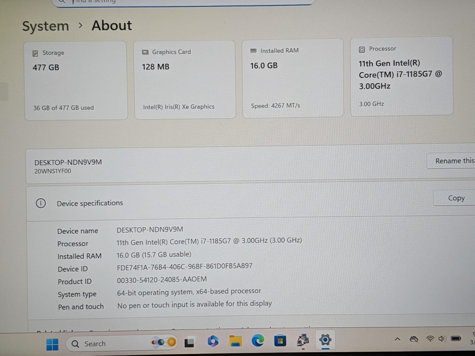 Lenovo ThinkPad T14s Gen 2i 14″FHD i7-11th 3GHz 16GB 512GB SSD W11P 100tt +PA