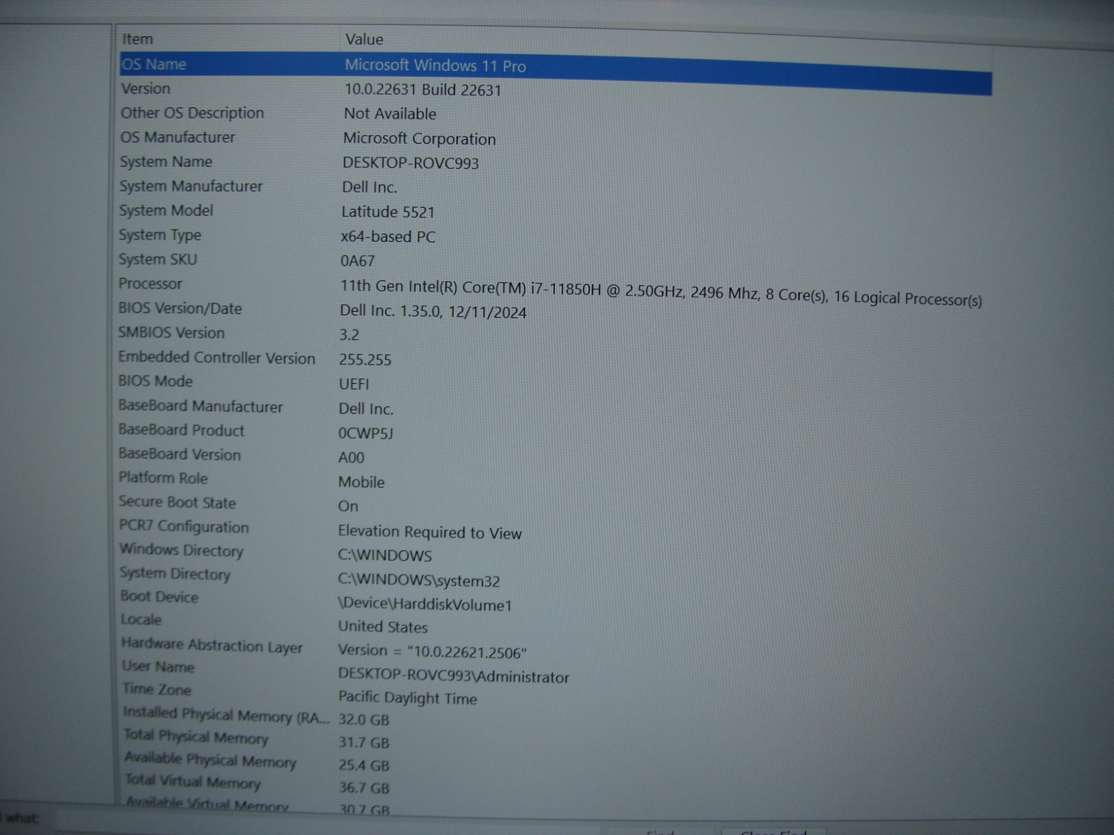 Dell Latitude 5521 15.6″ FHD TOUCH i7-11850H 2.5GHz 32GB 2TB SSD W11P +PA 130W
