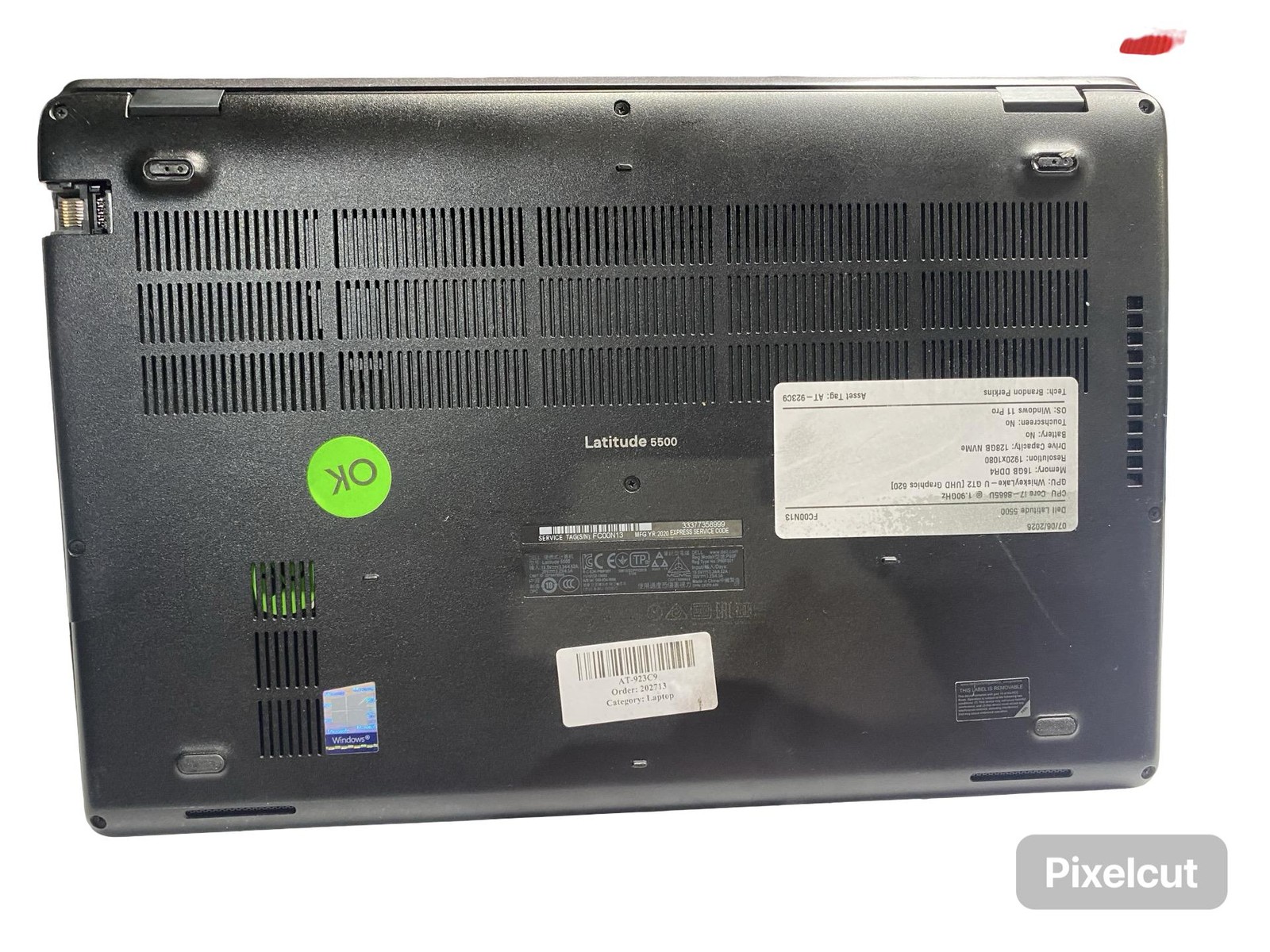 Dell Latitude 5500 i7 8665U 16GB 128GB Win11Pro Laptop Grade C No Battey