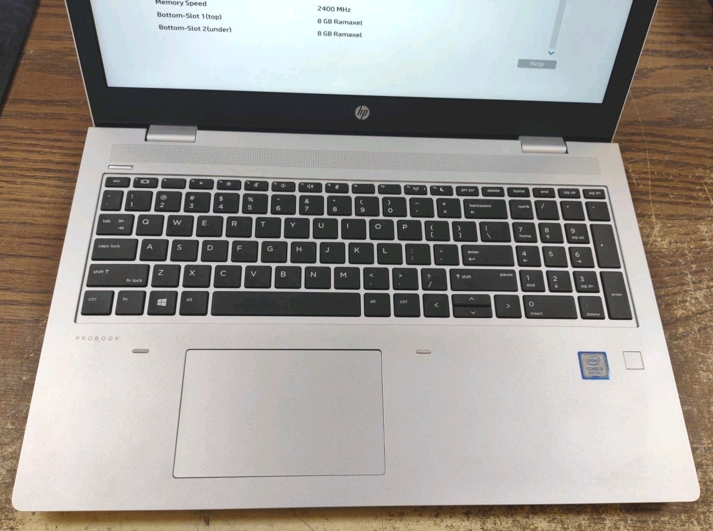 HP Probook 650 G5 Laptop W/ Intel i3-8145U 2.10GHz, 16GB, 512GB.