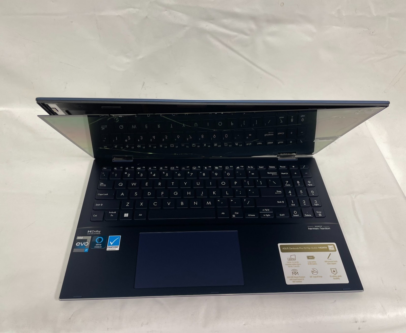 ASUS Zenbook Flip 2-in-1 Laptop, 15.6″ OLED Intel Core i7-12700H 16GB-1TB used