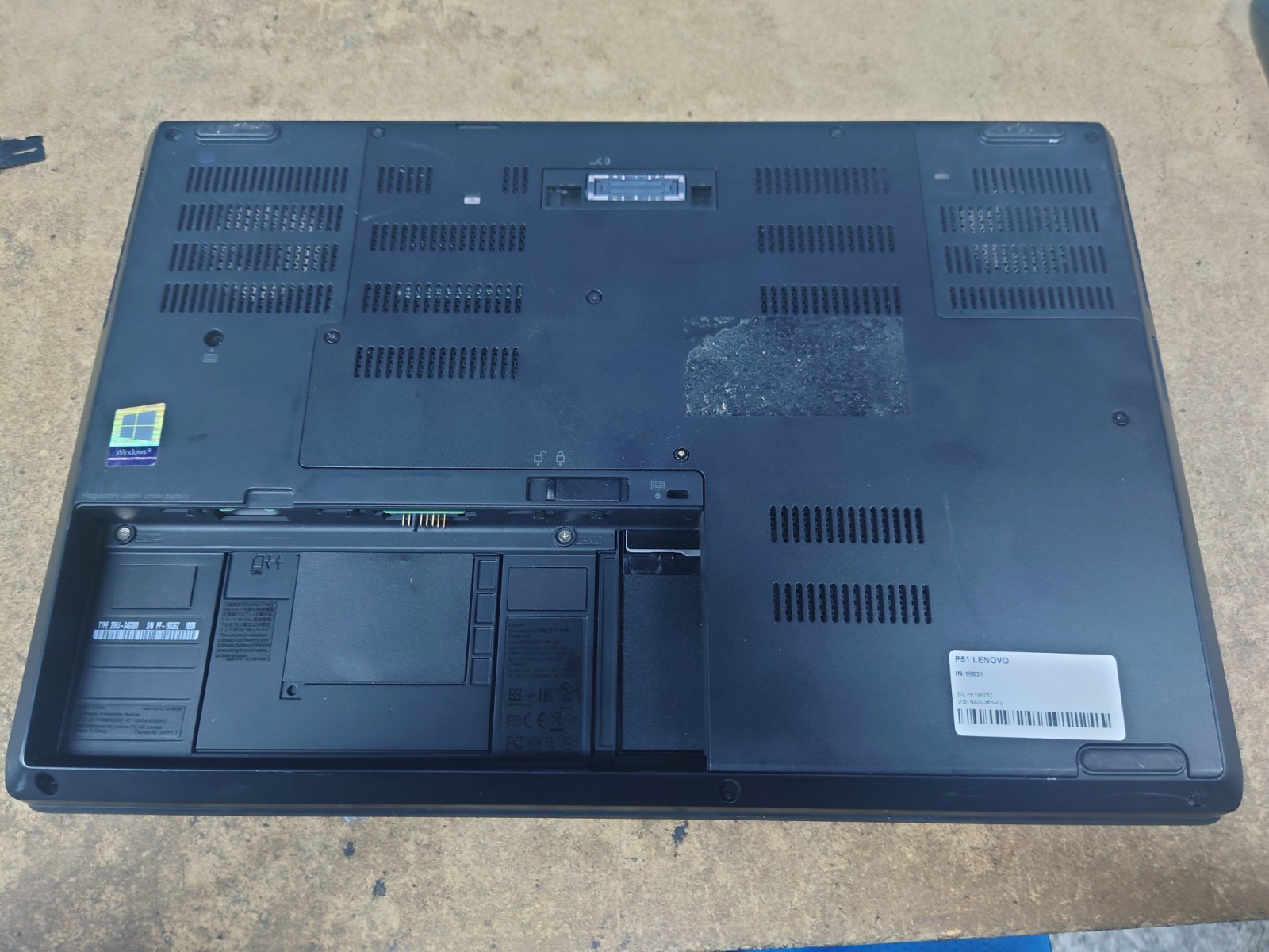 Lenovo ThinkPad P51 15.6″ UHD i7-7820HQ 16GB RAM NVIDIA M2200M No Battery/OS/SSD