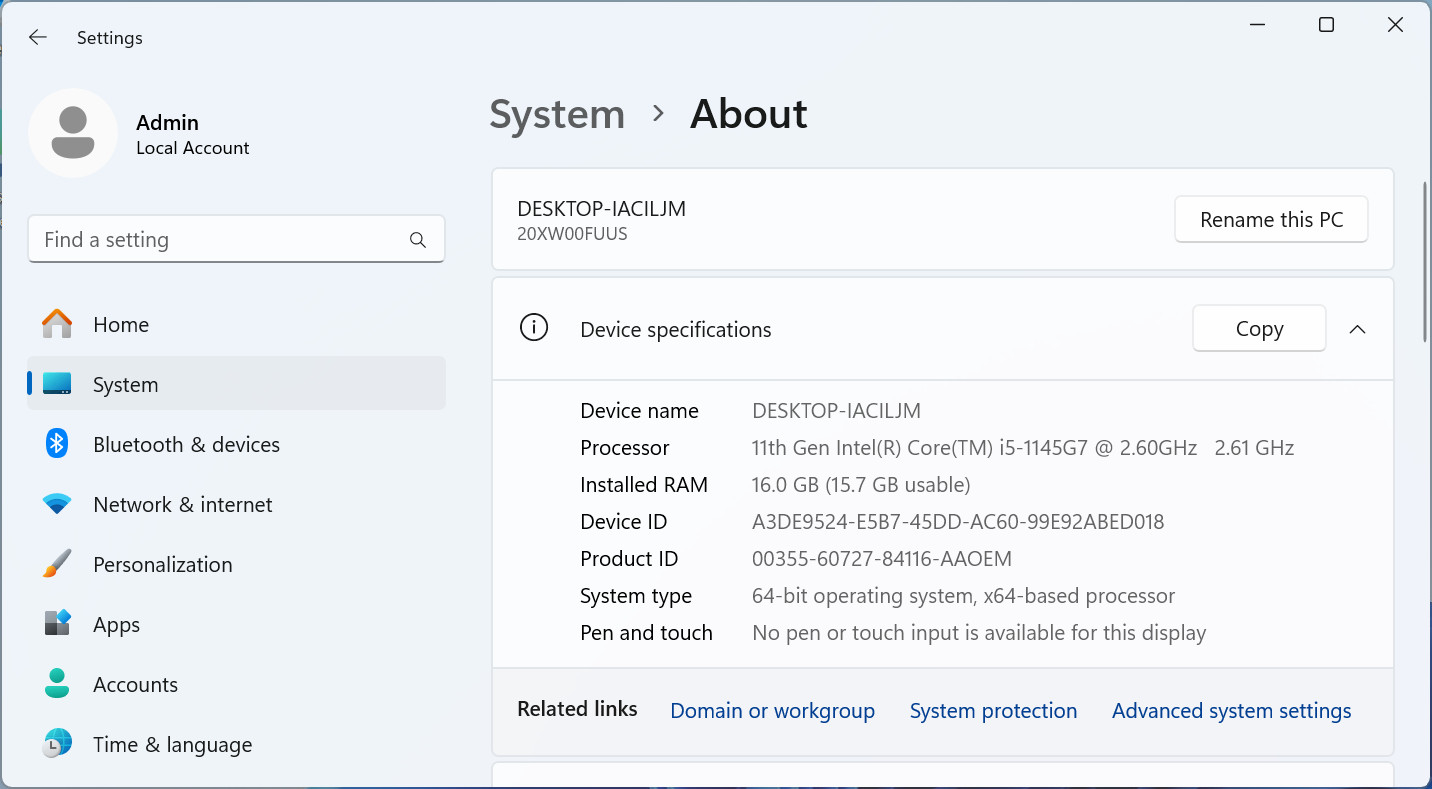 Lenovo Thinkpad X1 Carbon Gen 9 Core i5-1145G7@2.6Ghz 16GB RAM 512GB SSD W11Pro
