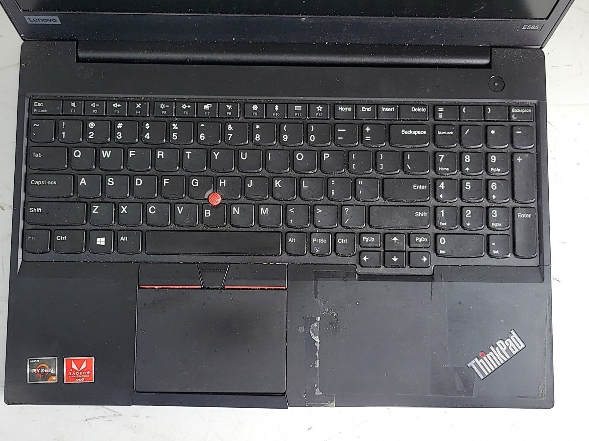 LENOVO THINKPAD E585 Laptop AMD RYZEN 3 3200U 4GB SEE NOTES