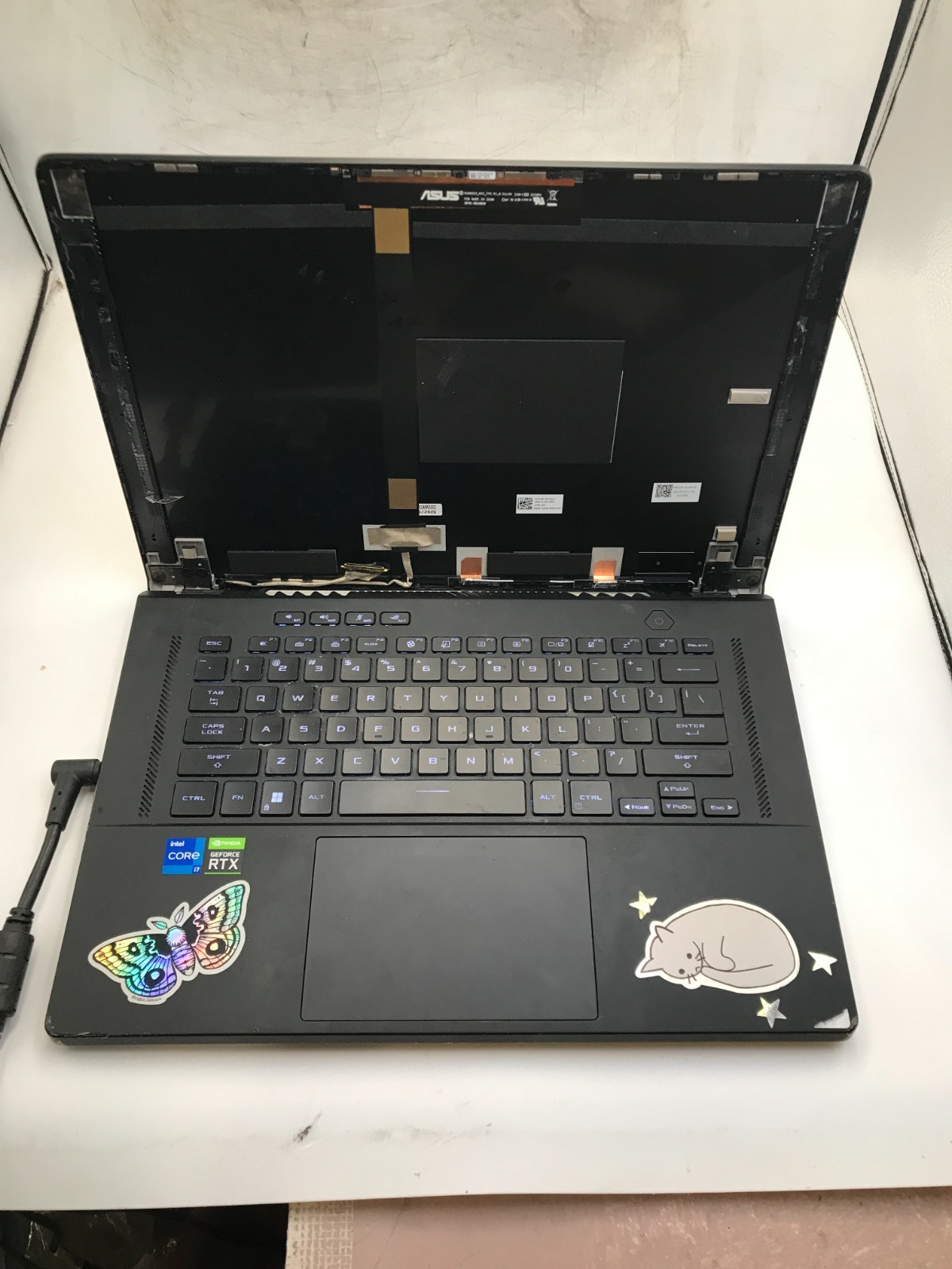 ROG Zephyrus M16 (2022) GU603ZM Intel Core i7 12th Gen NO RAM RTX 3060 For Parts