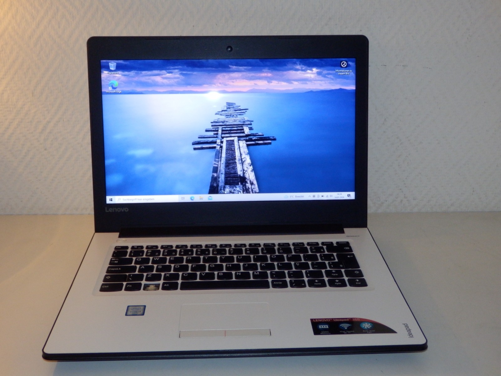 Lenovo IP 310-14ISK – Intel i3-6100U, 4GB Ram, 128GB SSD, HD 520, 14″ Part Faulty