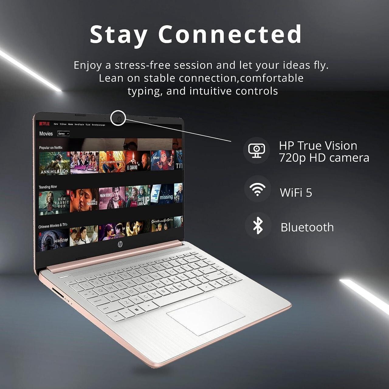 HP Stream 14″ screen (64 GB Drive, Intel Celeron N4000, 4 GB ram
