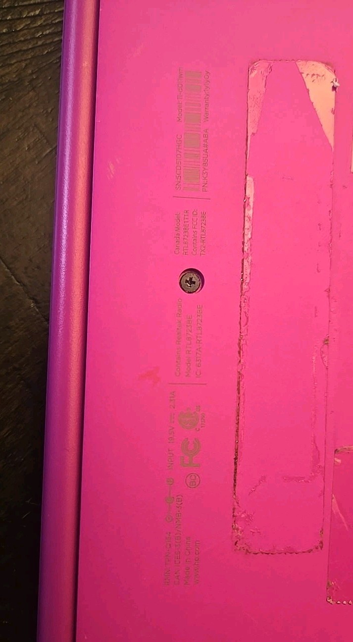 HP Stream 11.6″ Laptop Intel Celeron Model 11-dp11wm 32GB Pink FOR PARTS ONLY