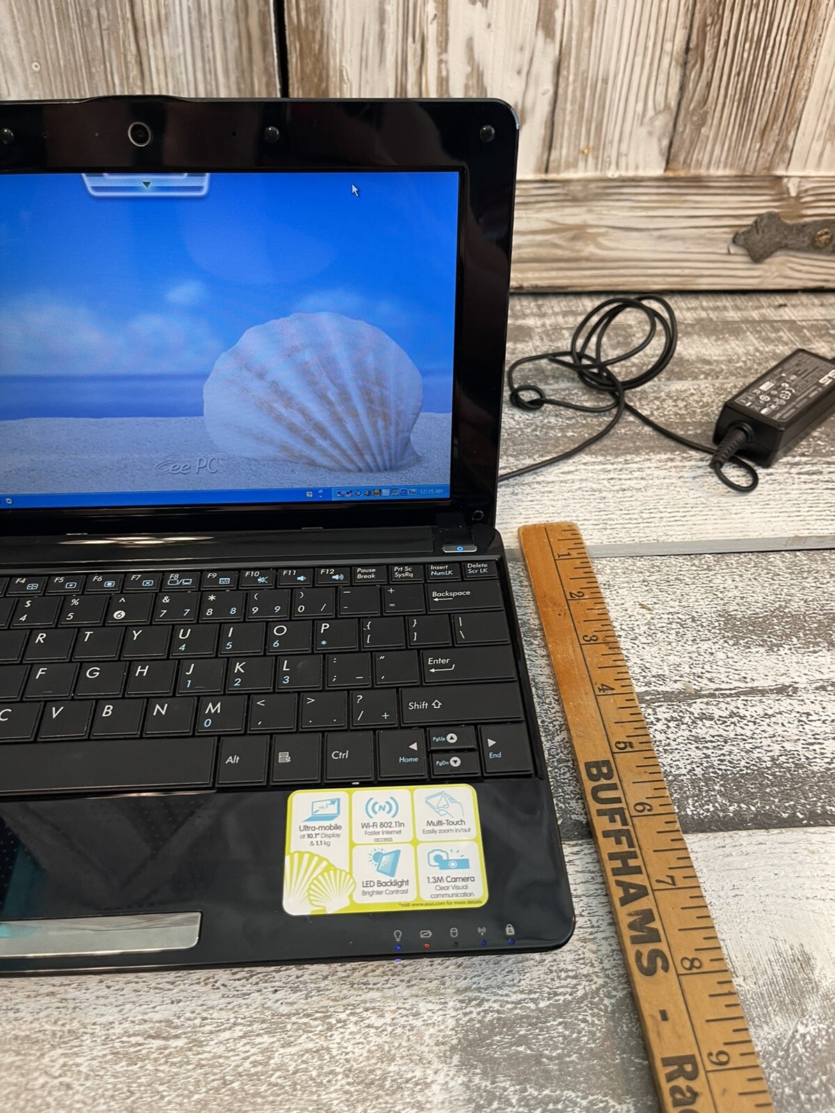 ASUS Eee PC MINI NOTEBOOK 1005HAB BLACK 1G DDR2, ATOM270, WI FI, CAMERA WINXP –
