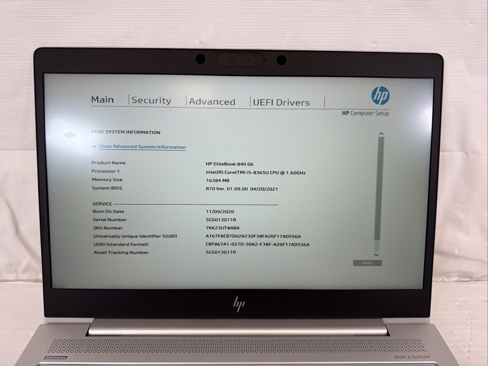 HP EliteBook 840 G6 14” Core i5-8365U 1.60GHz 16GB 512GB NVMe Win 11 Pro