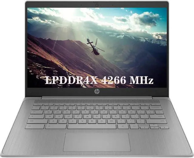 HP Chromebook 14 in for Students Home Intel Celeron N4120 4GB LPDDR4X 4266MHz
