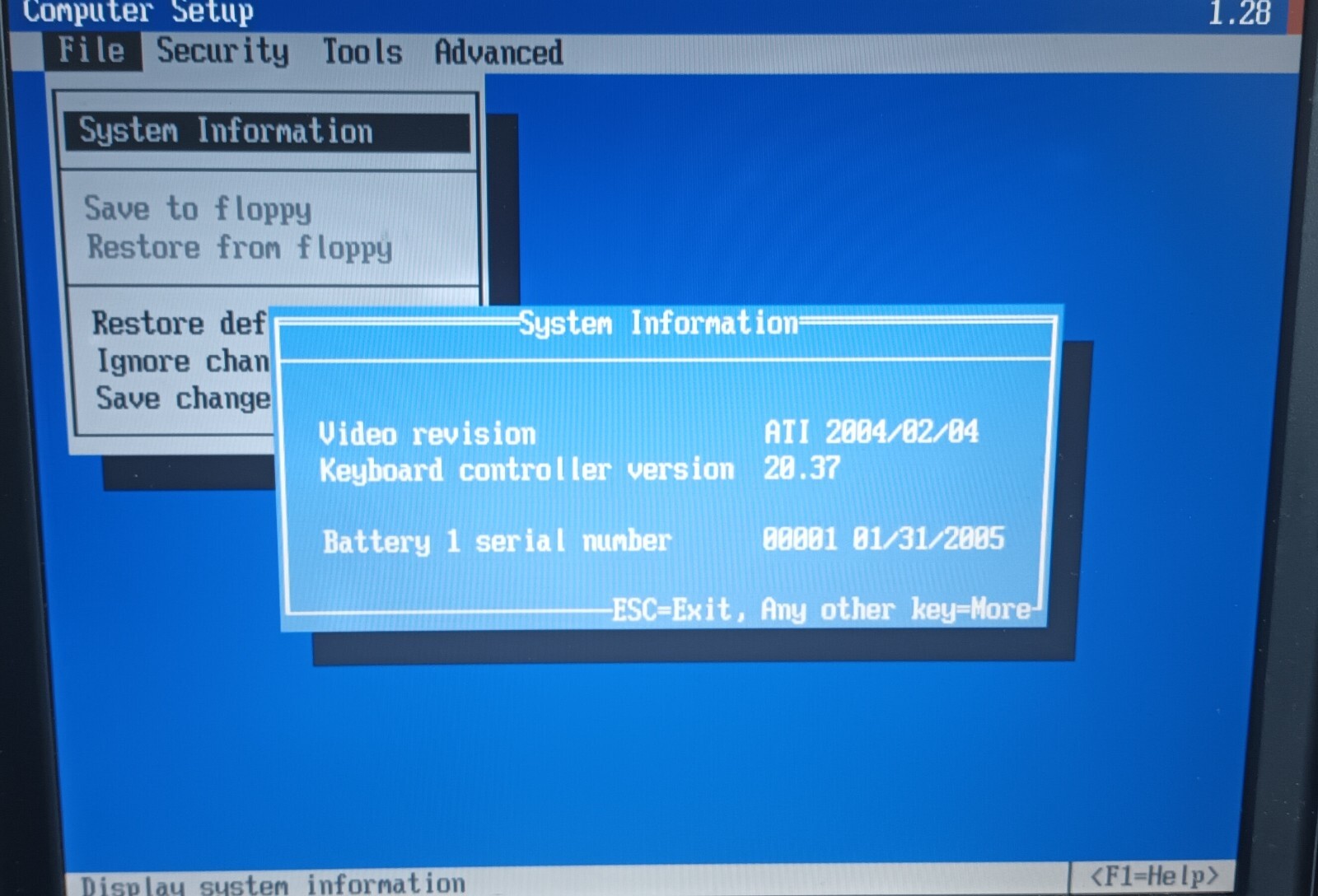 Compaq nc4010 Laptop 358809-001 12.1″ 512MB 60GB Wi-Fi Windows XP ATI Radeon