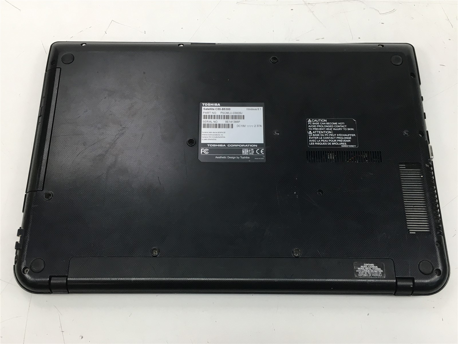 Toshiba Satellite Laptop Celeron N2840 2.16GHz 4GB RAM 500GB HDD Win 8.1 15.5″