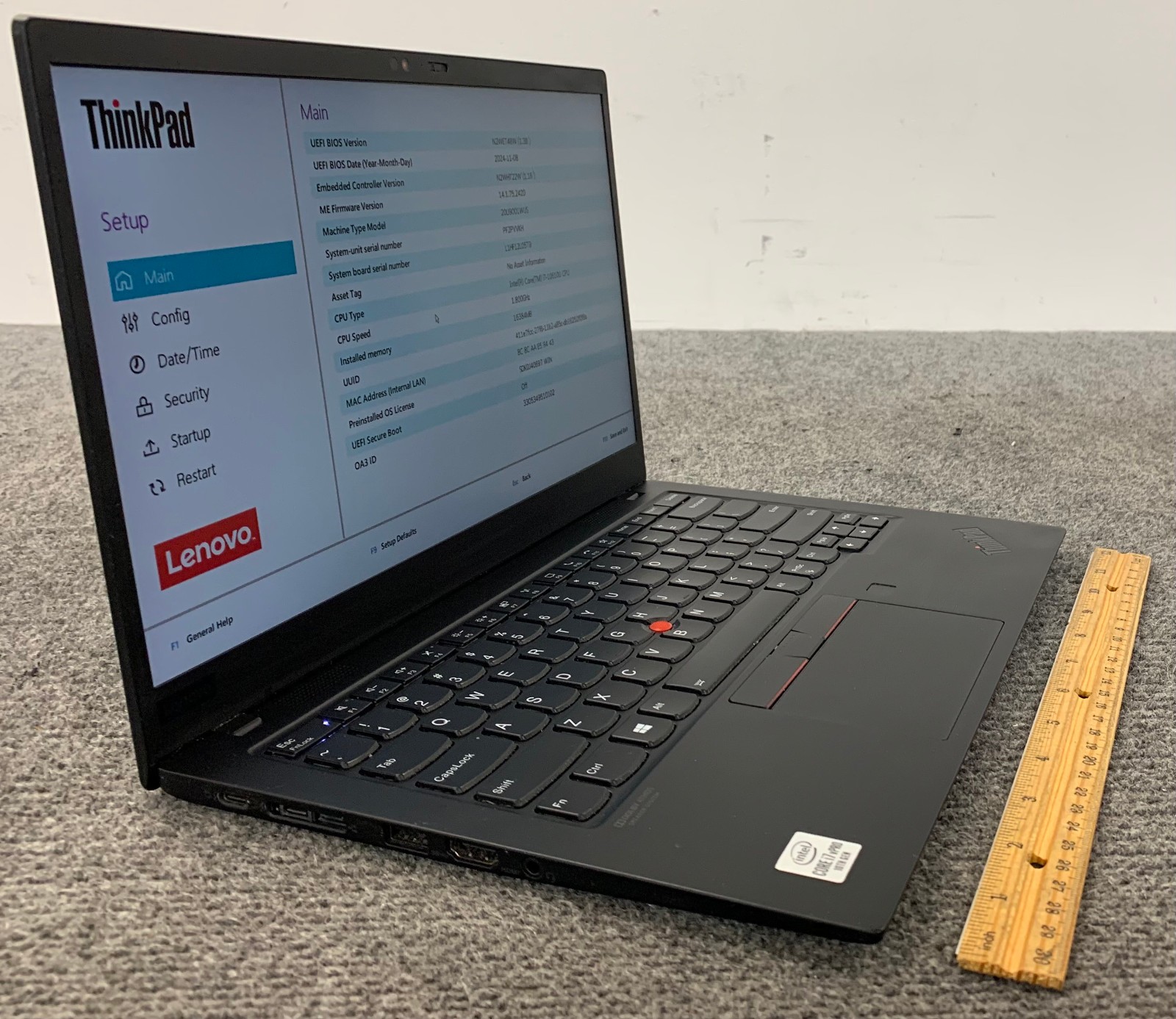 Lenovo ThinkPad X1 Carbon Gen 8 14″ i7-10610U 16GB, No Storage, Remote Managed