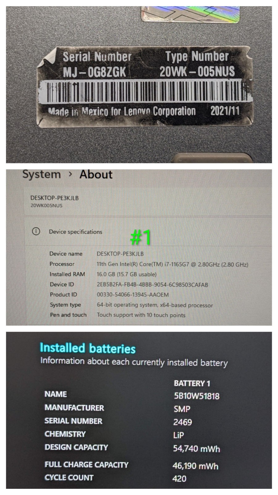 Lenovo ThinkPad X13 Gen2i 13.3″FHD+ TOUCH i7-11th 2.8GHz 16GB 512GB SSD W11P +PA