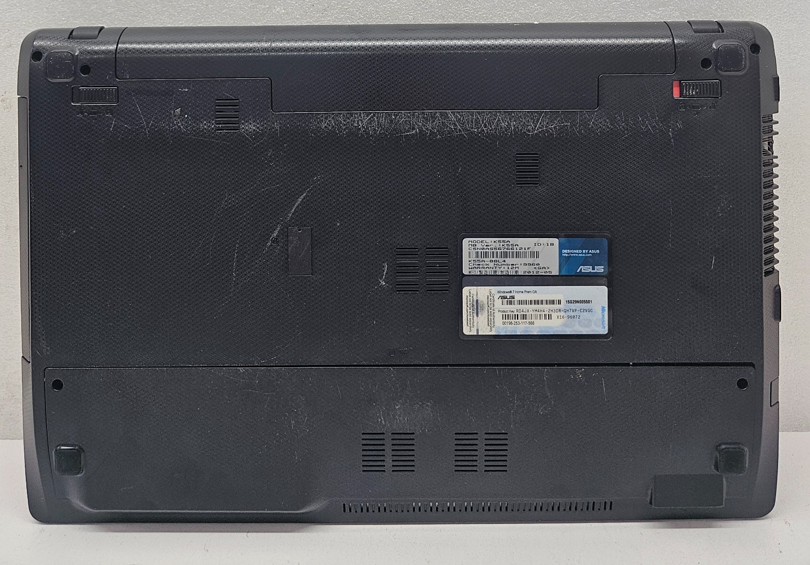 ASUS K55A-BBL4 15.6″ Laptop Intel Core i5-3210M 4GB Ram NO HD/OS (FL)