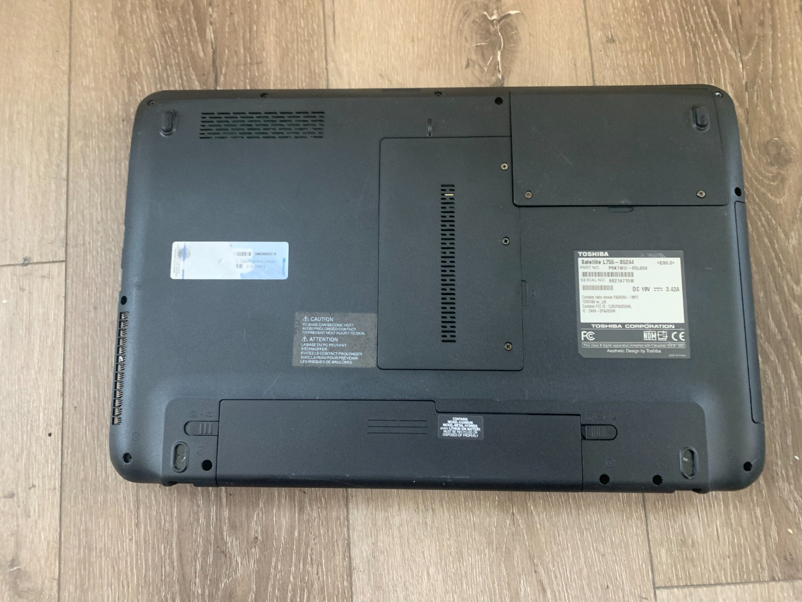 Toshiba Satellite L755-S5244 Intel Pentium B940 2.00GHz 4GB RAM 160GB HDD Win 10