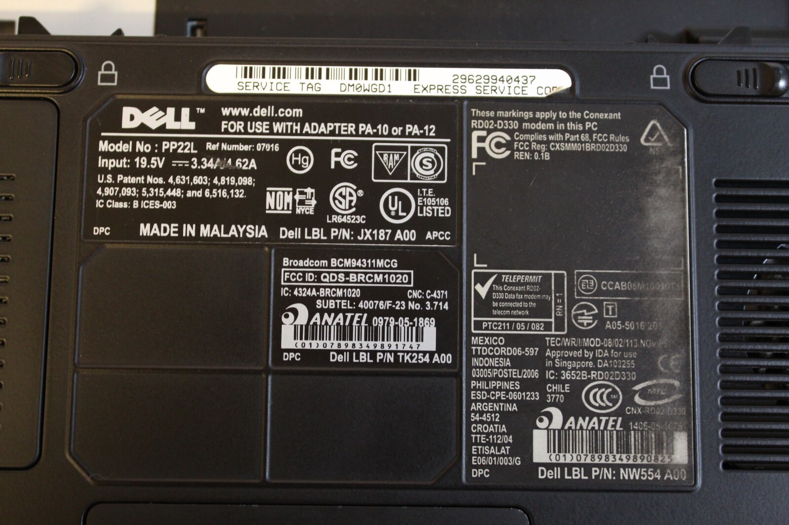 Dell Inspiron 1520 For Parts Booted 160GB HDD Wiped 4GB Ram Core 2 Duo@2.0Ghz