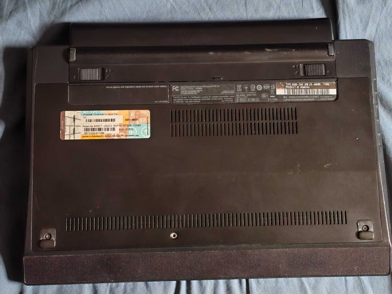 LENOVO THINKPAD X120e, Windows XP, AMD E-240 1.50GHz, 2GB DDR3, 250GB HDD