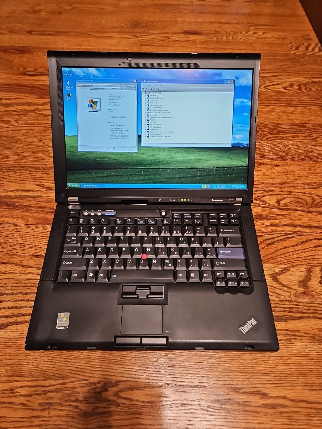 Thinkpad T61 Laptop Intel T7500,4GB/160GB/1280×800 Win XP Ready to Use