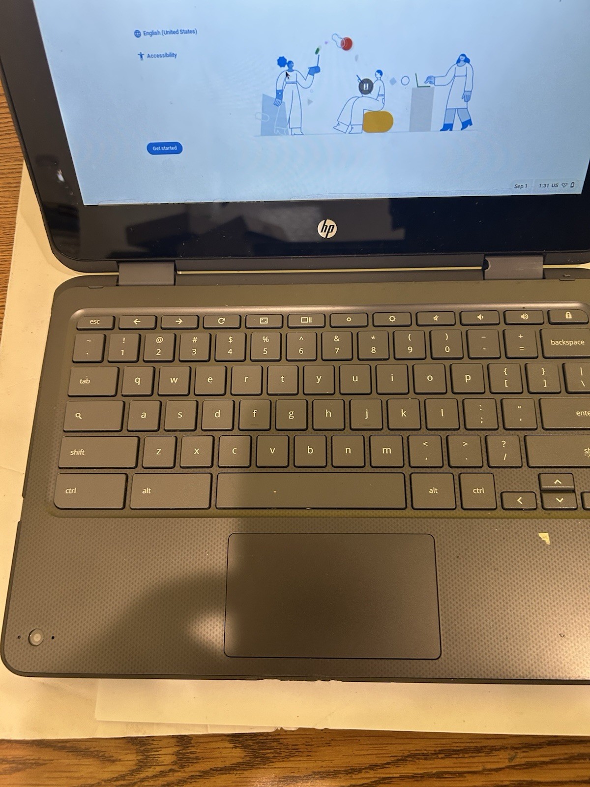 Lot of 3 HP Chromebook x360 11 G1 EE 4GB 32GB For Parts Repair