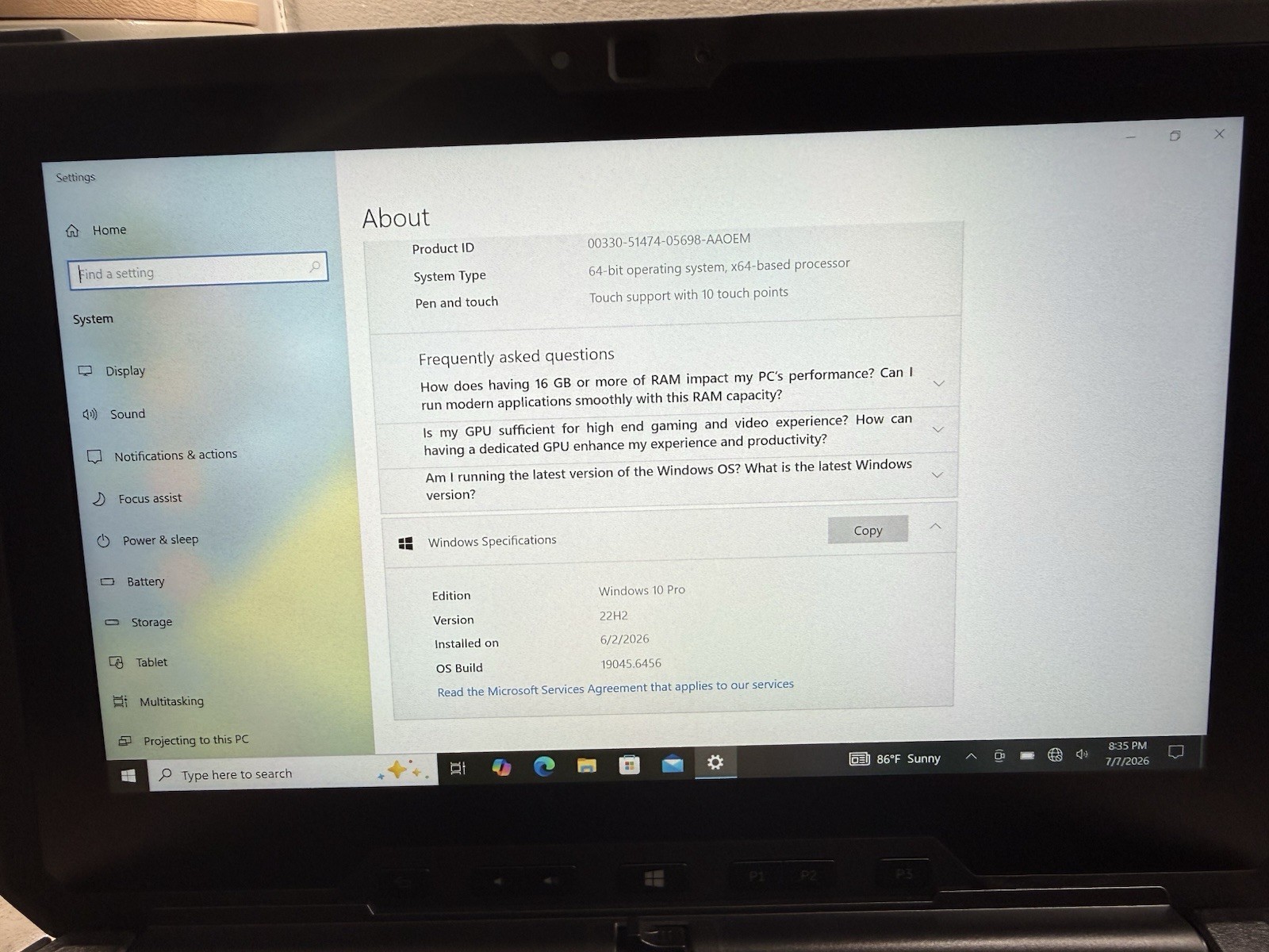 Dell 7212 Rugged Extreme 14″ Laptop W/iKey Keyboard!!!!