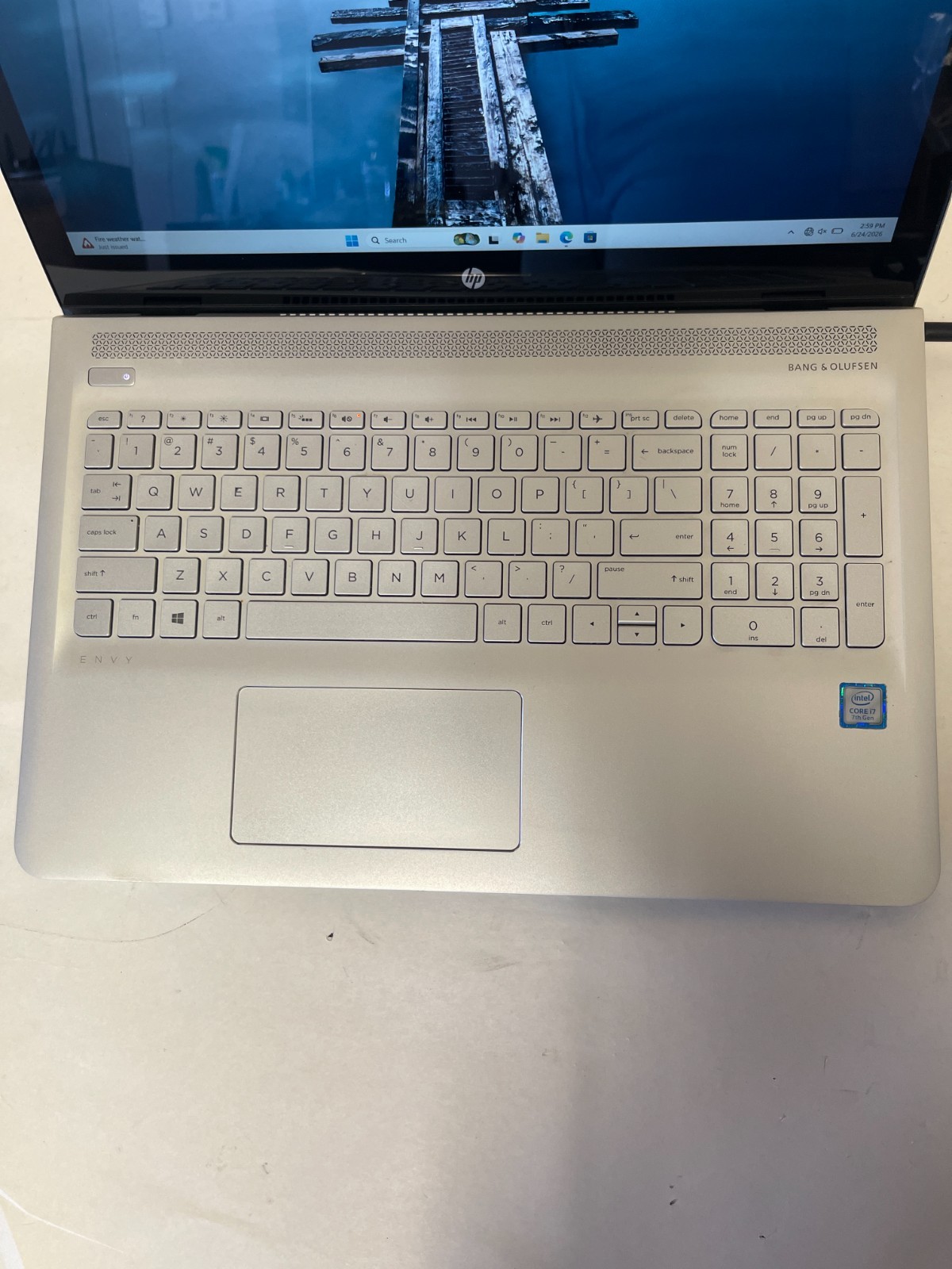 HP ENVY Notebook i7-7500 2.7GHz 16GB RAM 265GB NVMe Win11H