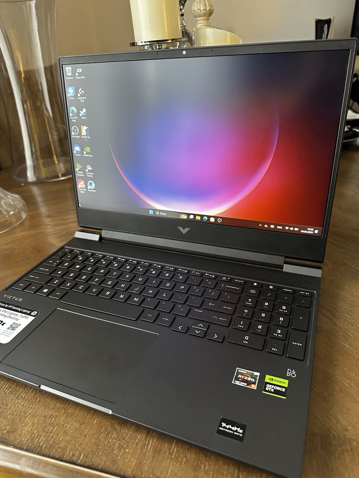 HP Victus 15.6″ (1 TB SSD, AMD Ryzen 5 7535HS Series, 4.55 GHz, 16GB) Gaming