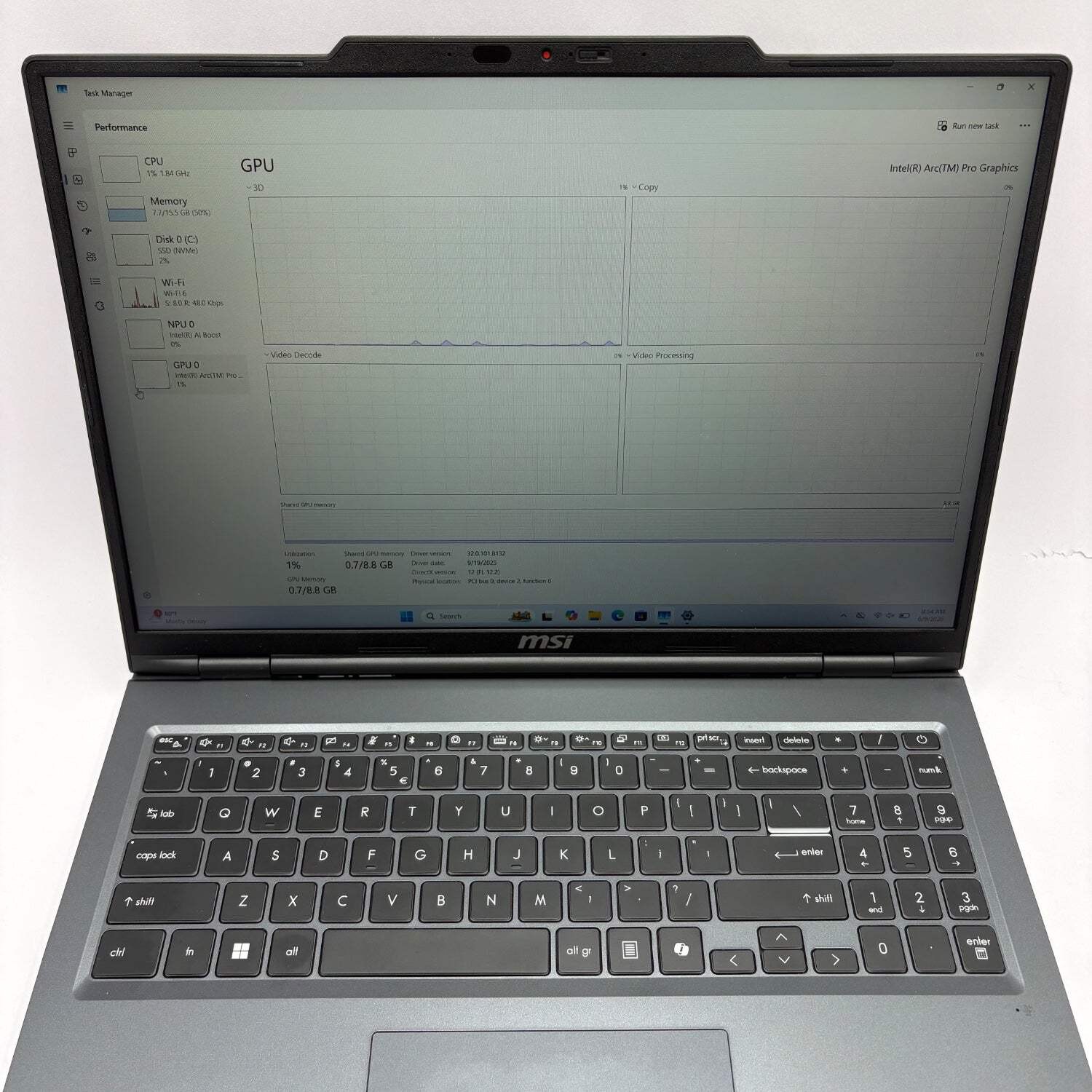 MSI Venture 16 AI A1MTG 16″ Core Ultra 5 125H 3.6GHz 16GB RAM 512GB SSD