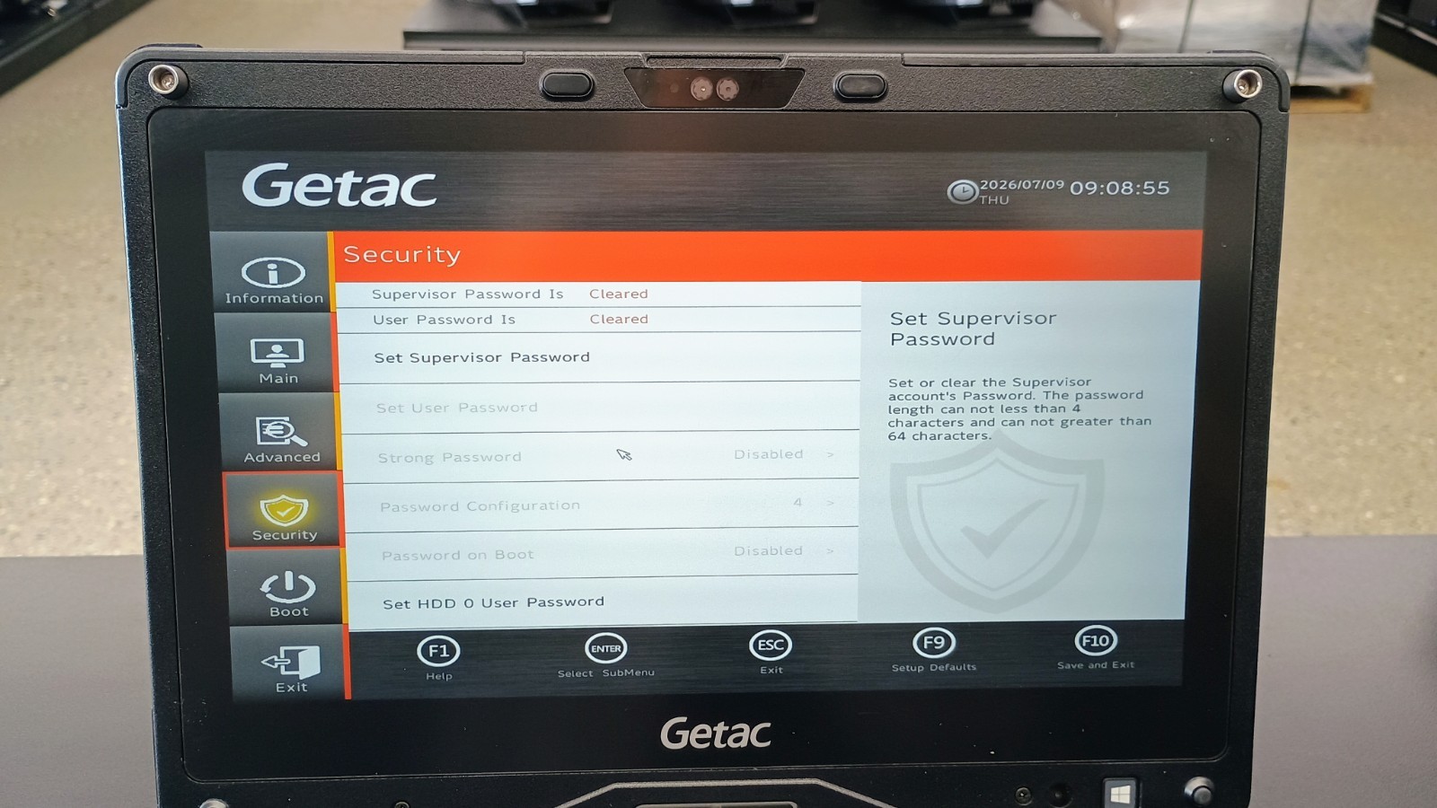 Getac V110G6 Quad Core i5-10210U 1.60GHz – 256GB SSD – 16GB – Win 11 Pro