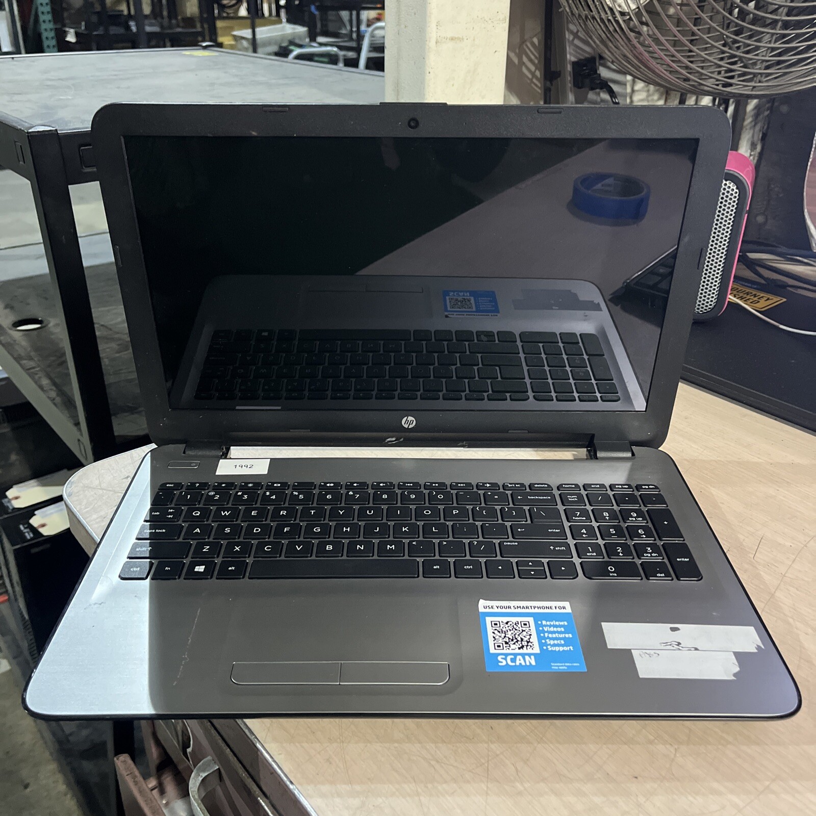 HP NOTEBOOK 15 INTEL CORE I3-6100U 2.30GHZ 8GB RAM NO HD
