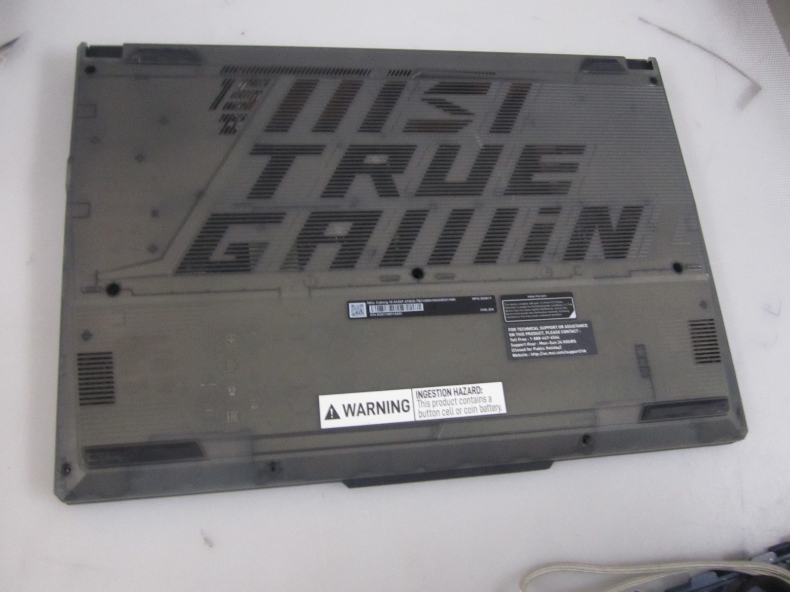 MSI Cyborg 15 A12V 15.6″ i7 GeForce RTX 4050 PARTS ONLY