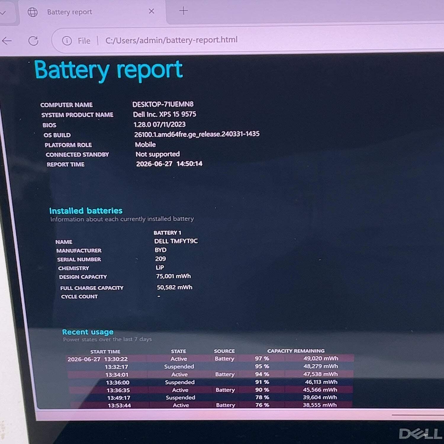 Dell XPS P73F 15.6″ i7-8705G 3.1GHz 16GB RAM 256GB SSD