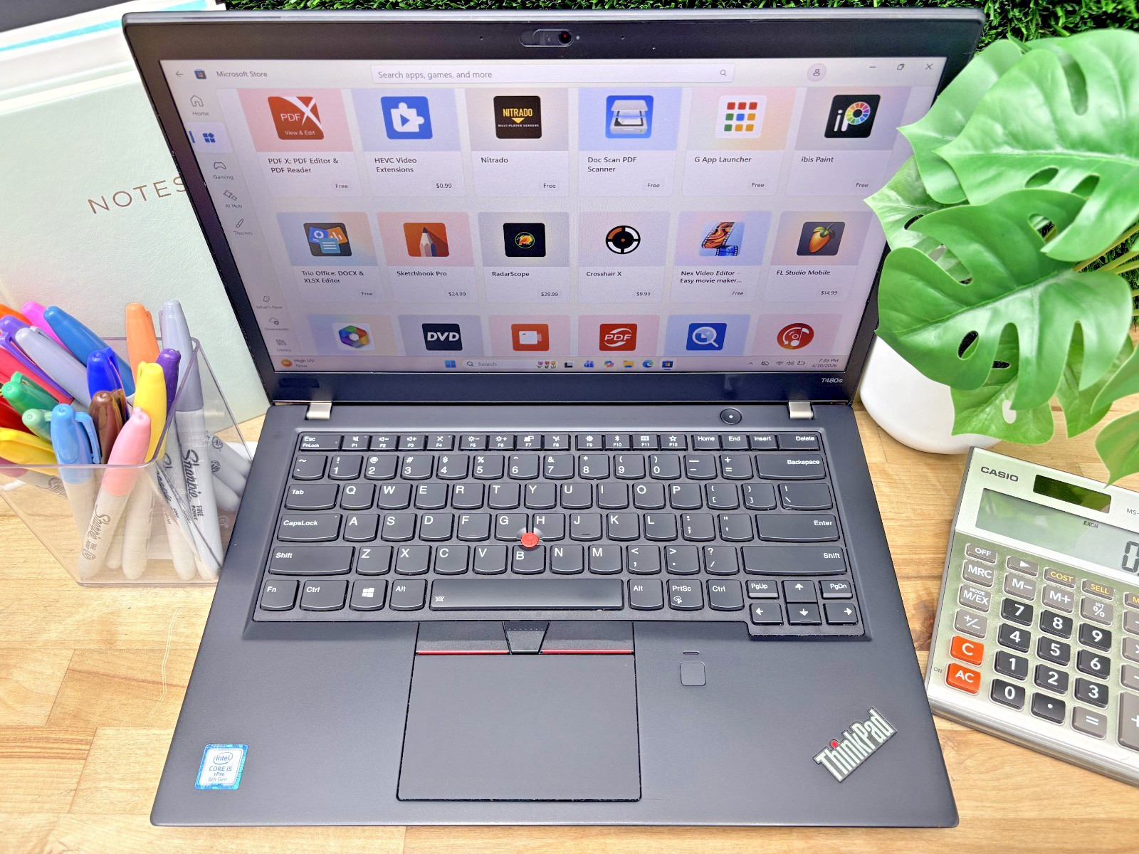 Lenovo ThinkPad T480s Intel i7-8th Gen 1.90GHz 16GB RAM 256GB SSD Win 11 Pro*