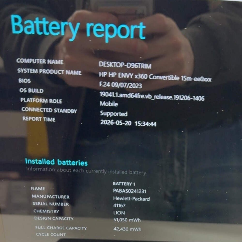 HP Envy x360 15M-EE0013DX 15.6″ Ryzen 5 4500U 2.3GHz 8GB RAM 256GB SSD