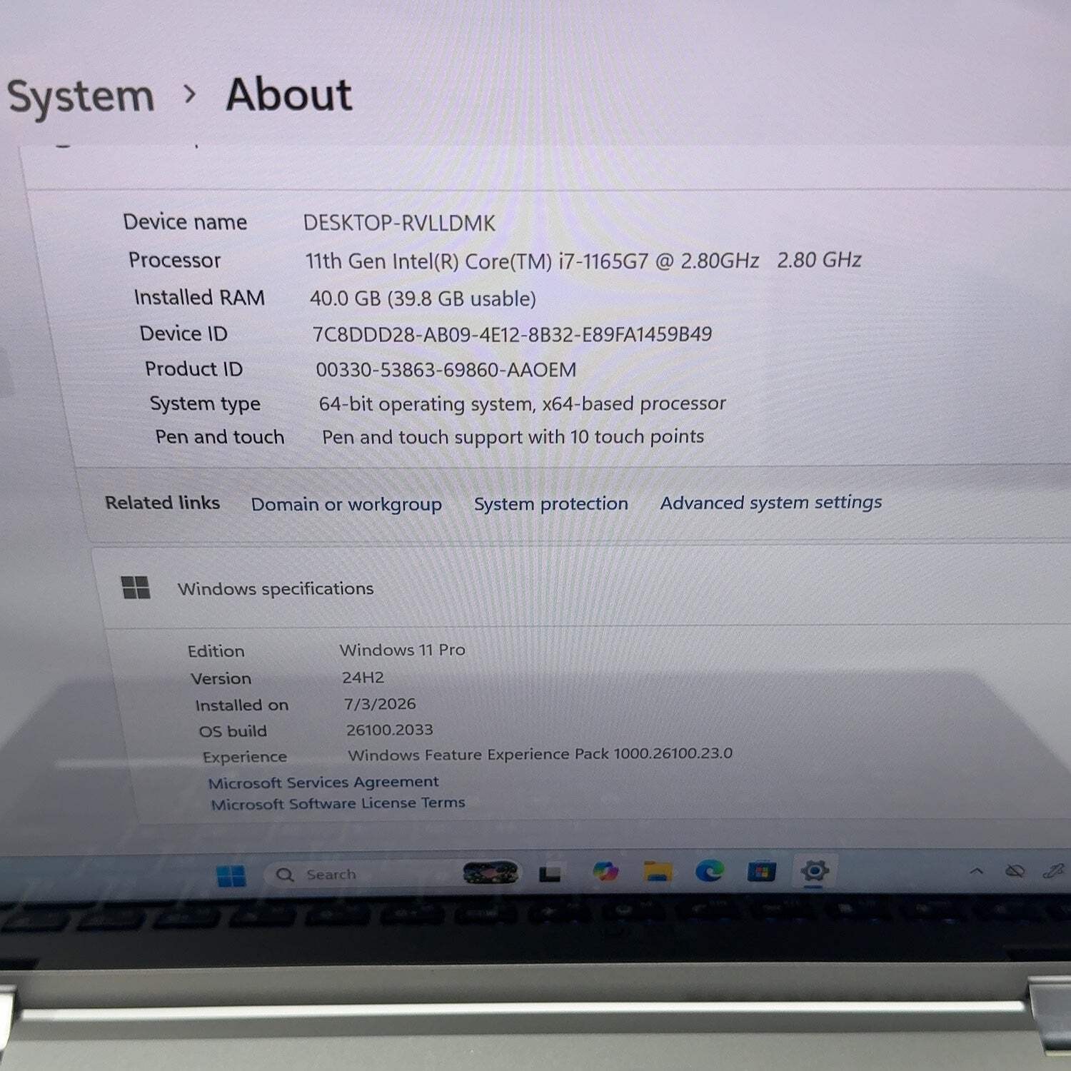 Lenovo ThinkBook 14s Yoga Gen 1 14″ i7-1165G7 40GB RAM 512GB SSD WIN 11 PRO