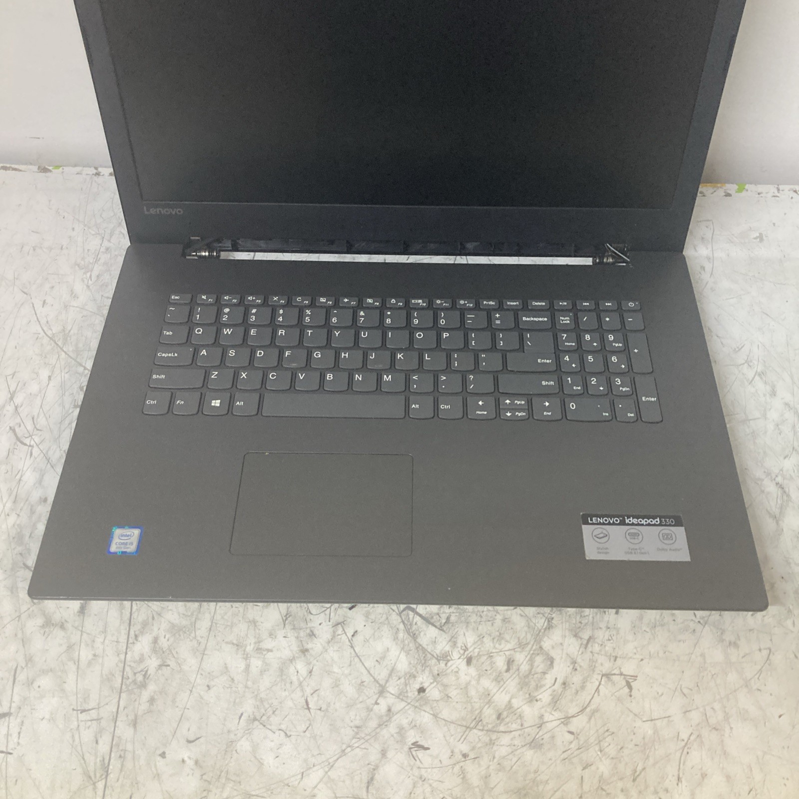 Lenovo IdeaPad 330 unknown cpu NO OS/HDD 4GB no power