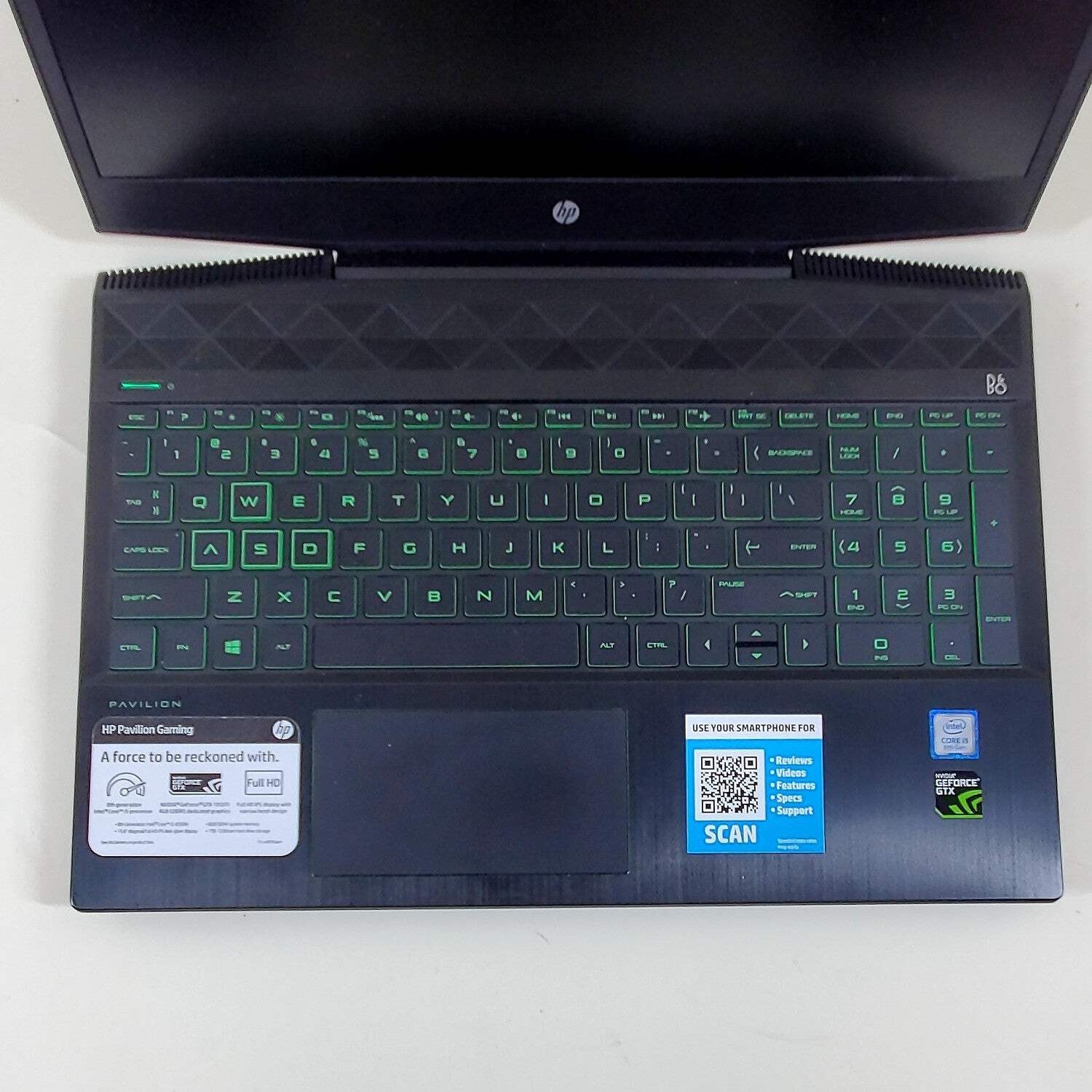 HP Pavilion Gaming 15.6″ i5-8300H 2.3GHz 8GB RAM 1TB HDD GeForce GTX 1050Ti READ