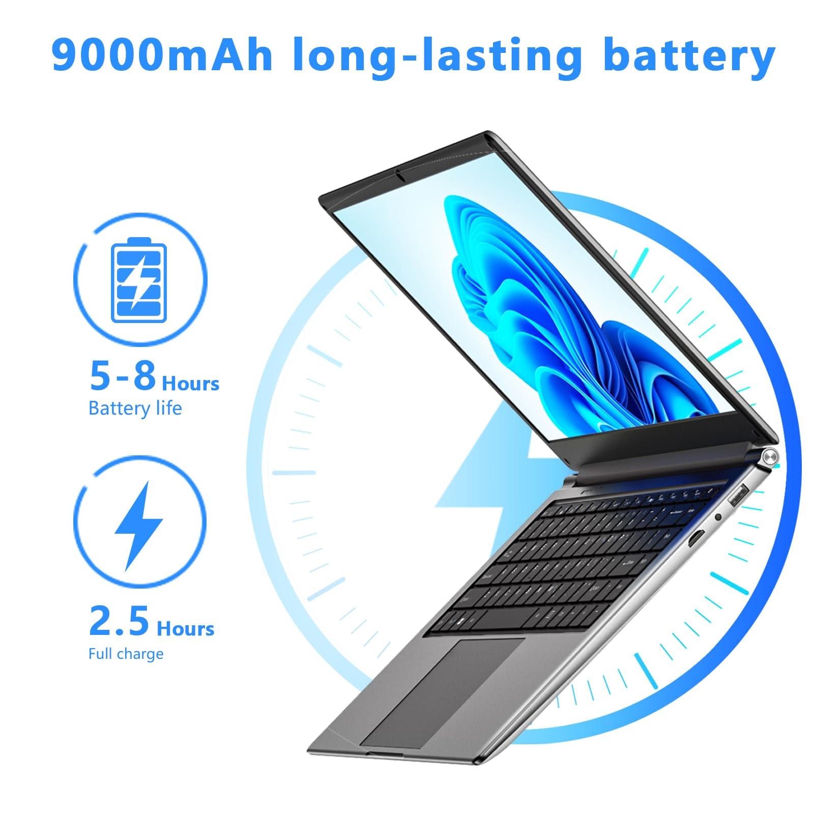 15.6 inch Laptop Computer,Celeron N3450,4GB RAM and 192GB SSD,Windows 11 Lapt…
