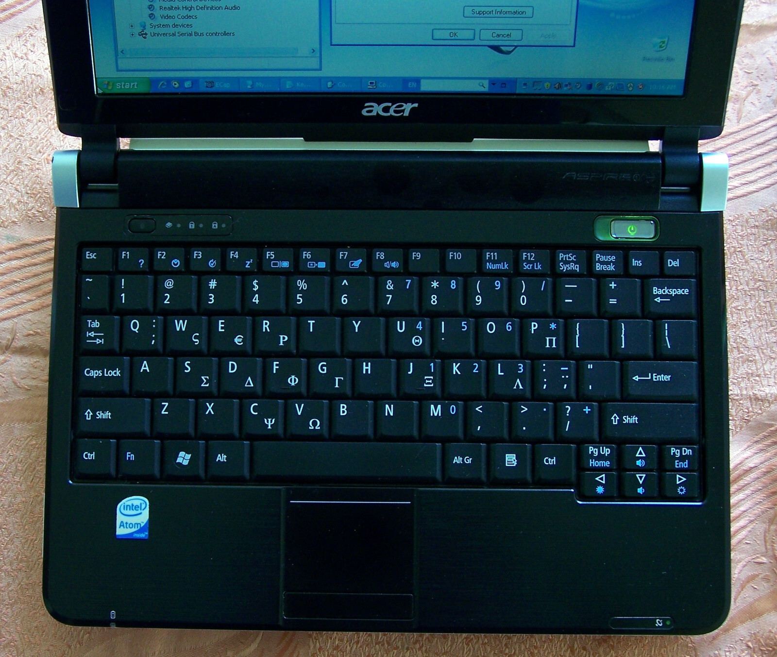 Acer Aspire One kav10 (D150), Intel N280 1.66GHz, 2GB, 160GB, Win XP, 10.1″