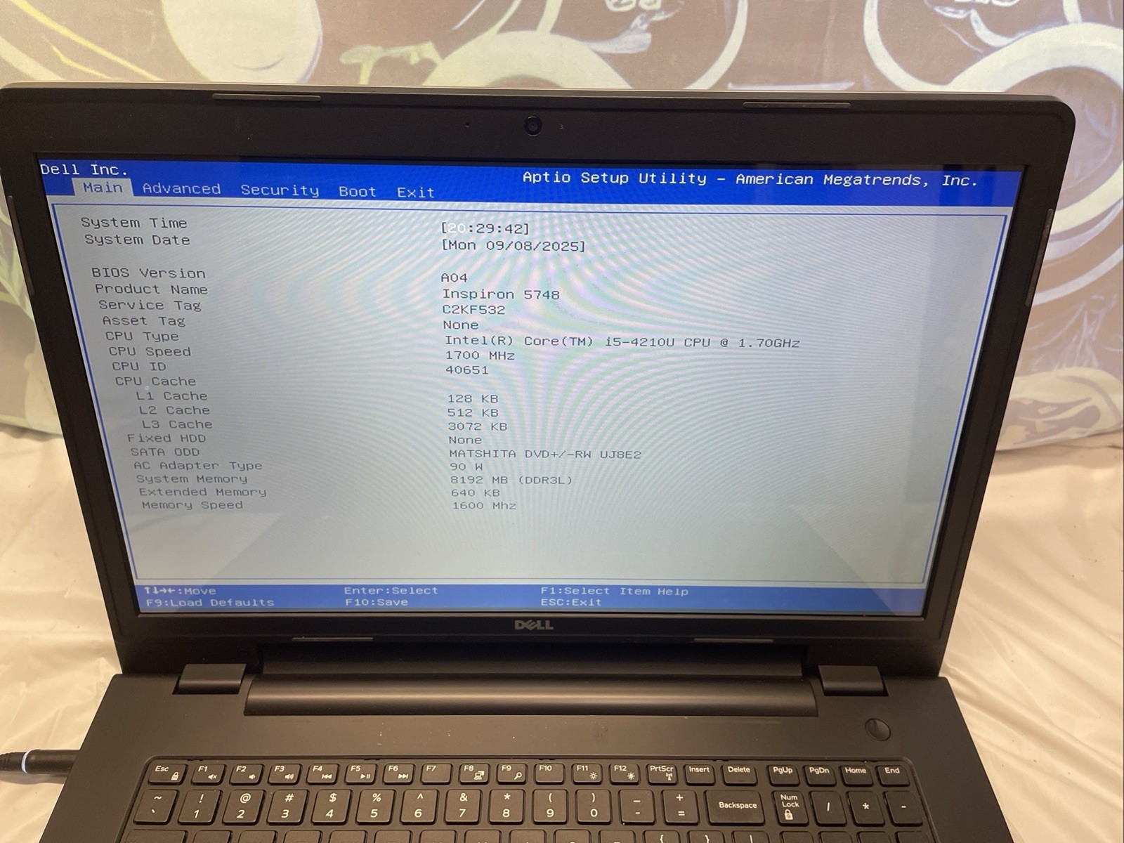 Dell 17 inch BIG SCREEN i5 8GB Ram 250GB SSD Win 11 Laptop Notebook w/AC Adapter