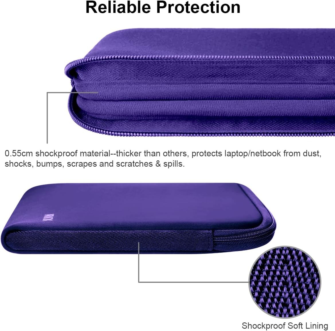 Ultra-Thin Water-Resistant Laptop Sleeve Case for 15inch HP Dell Lenovo Asus Ace