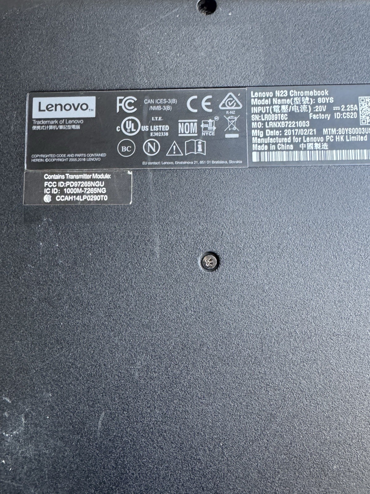 Lenovo Chromebook N23 Laptop 11.6″ Intel Celeron 4GB RAM 16GB SSD Chrome OS