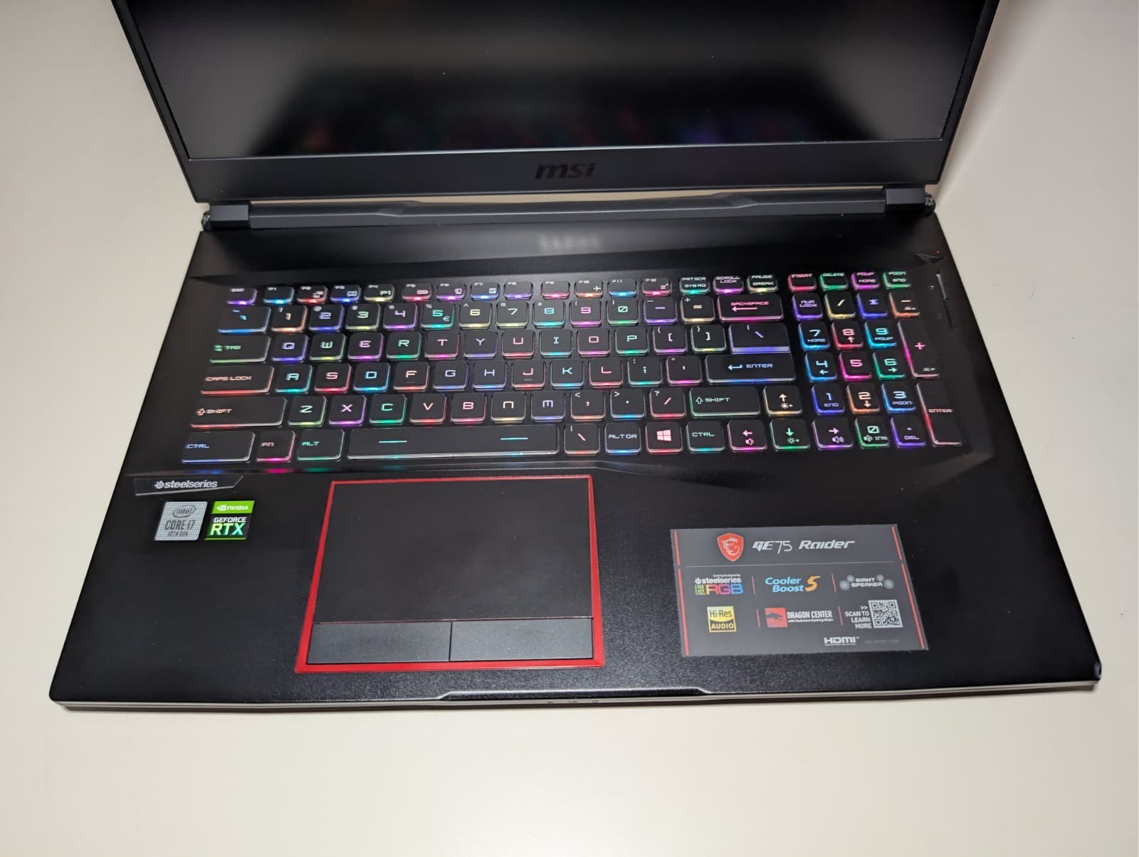 MSI GE75 Raider | i7 10th 32GB RAM 512GB SSD 1TB HD | FHD@144Hz NVIDIA RTX 2070