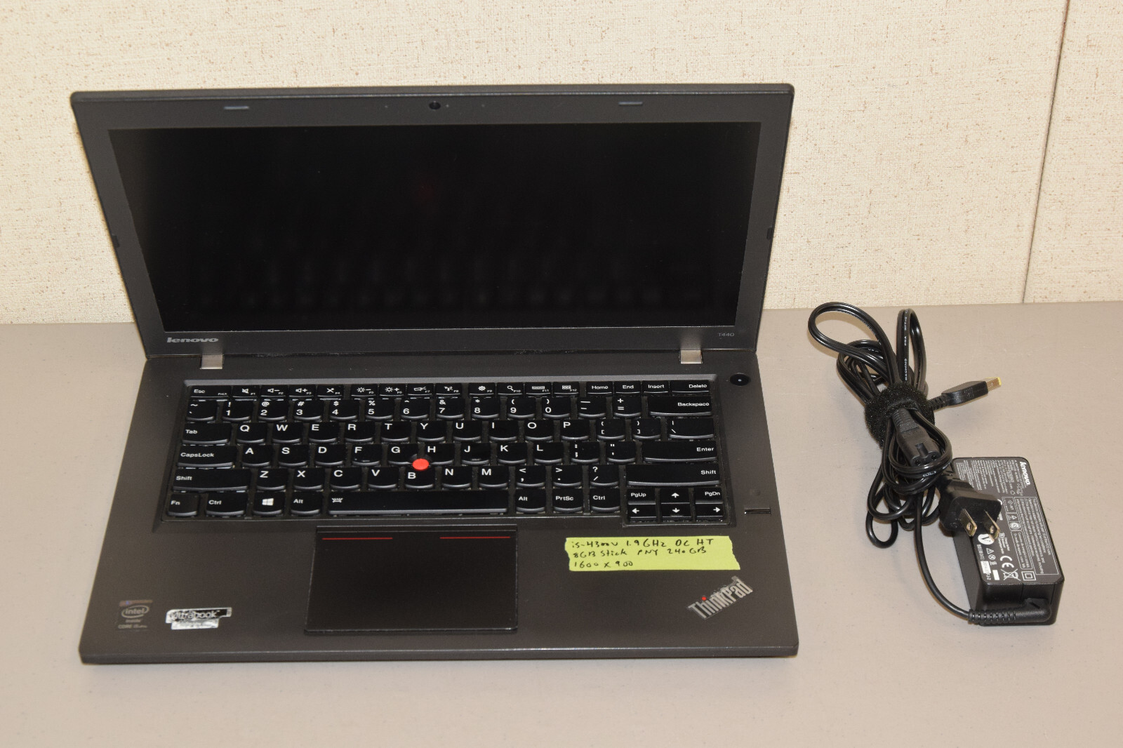 Lenovo Thinkpad T440 14″ Laptop Intel i5-4300U 1.9GHz Dual Core 8GB 240GB Webcam