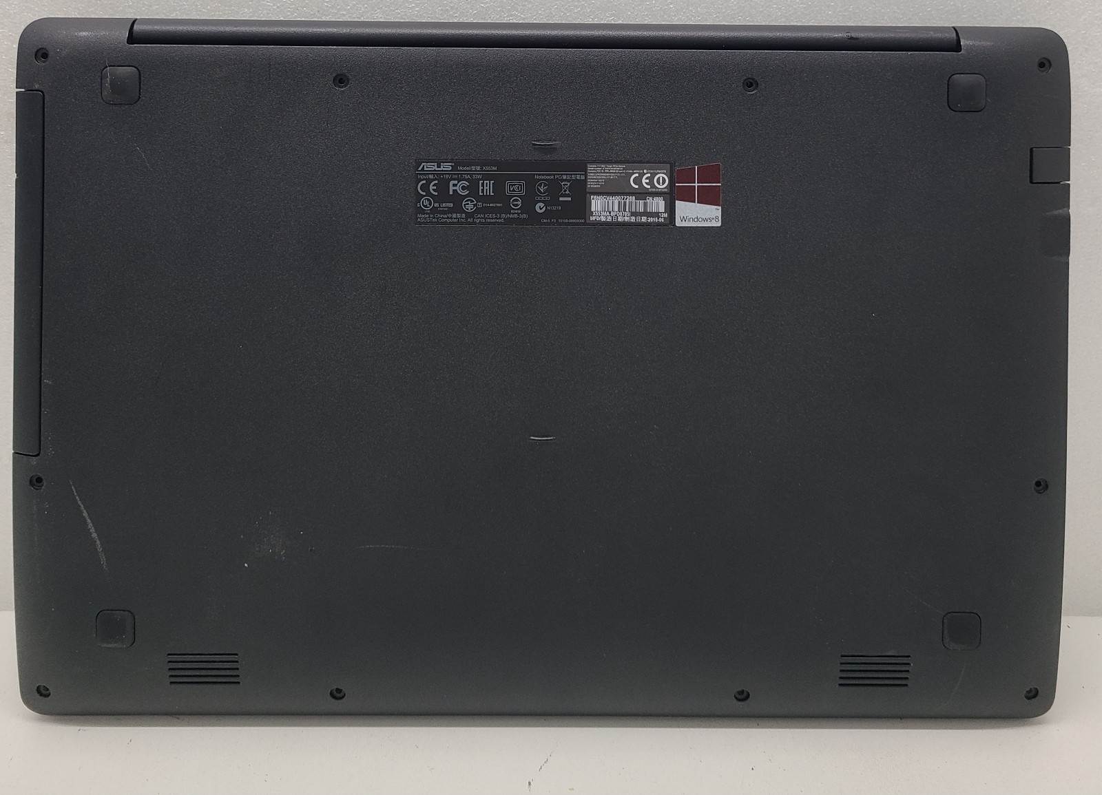 ASUS X553MA-BPD0705I 15.6″ Laptop Intel Pentium N3540 4GB Ram No HD/OS (FL)