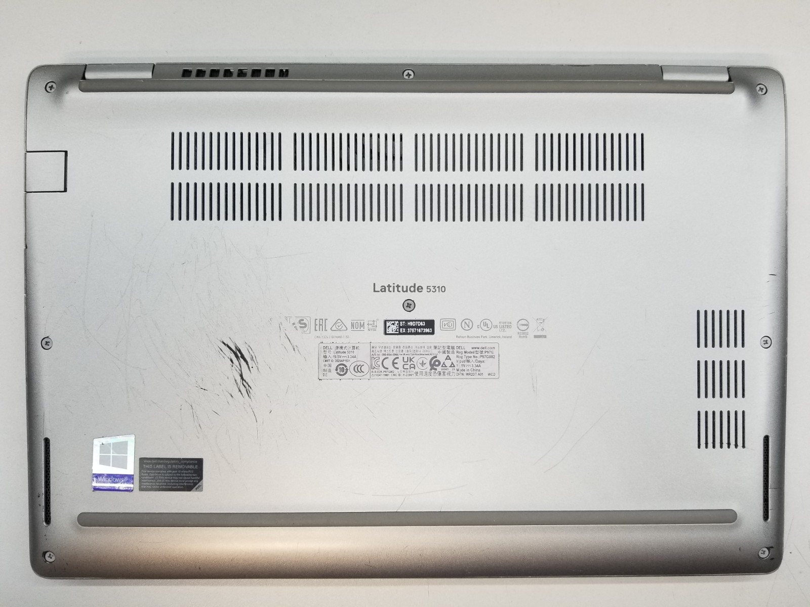 Dell Latitude 5310 13.3″ FHD i5-10310U 1.7GHz 8GB RAM 256GB NVMe Win11Pro NO AC