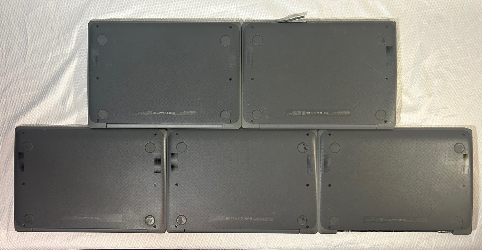 Lot of 5 HP Chromebook 11A G8 EE Enterprise Enrolled Some Parts Only All Charge