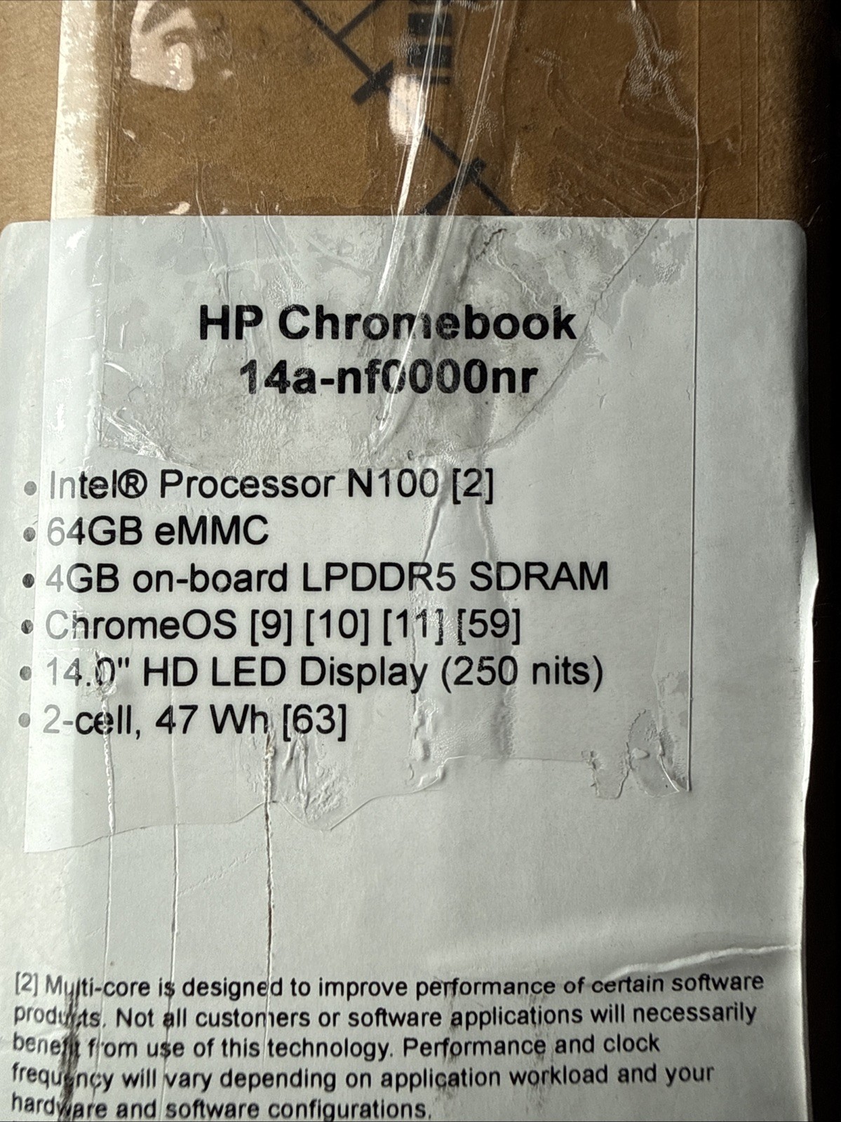 HP Chromebook 14″ Laptop HD Display Intel N100 4GB 64GB Chrome OS 9P988UA
